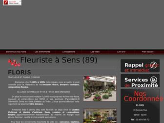 fleuriste-sens.com website preview