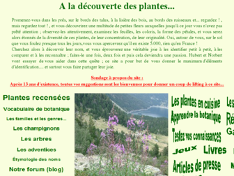 plantes.sauvages.free.fr website preview