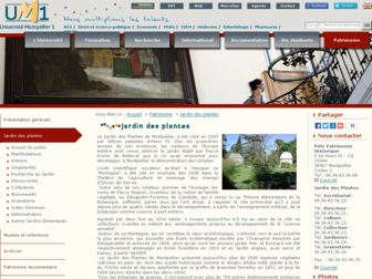 jardindesplantes.univ-montp1.fr website preview