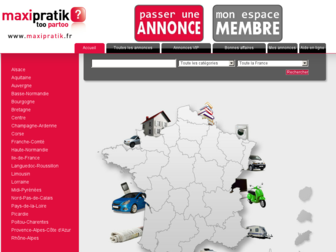 maxipratik.fr website preview