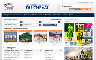 annonces.ffe.com website preview