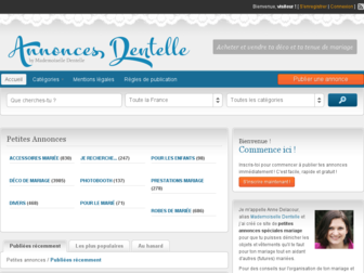 annoncesdentelle.fr website preview