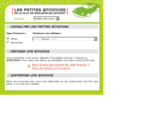 annonces.mairie-boulogne-billancourt.fr website preview