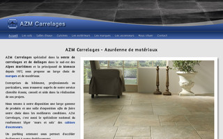 azm-carrelages.fr website preview