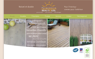 parquet-beausoleil.fr website preview