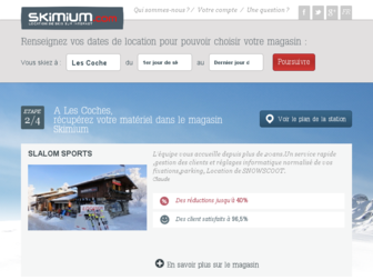 les-coches.skimium.fr website preview