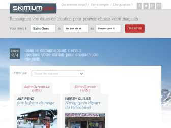 saint-gervais.skimium.fr website preview