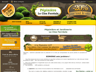 pepiniere-lcf.fr website preview
