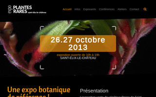 expoplantesrares.org website preview