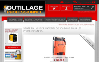 outillageprofessionnel.com website preview