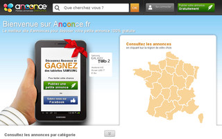 anoonce.fr website preview
