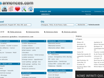 tesannonces.com website preview