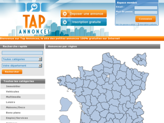 tapannonces.com website preview
