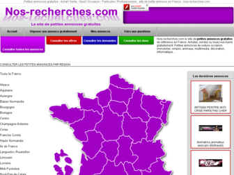 nos-recherches.com website preview