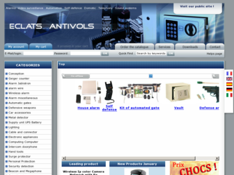 eclats-antivols.fr website preview