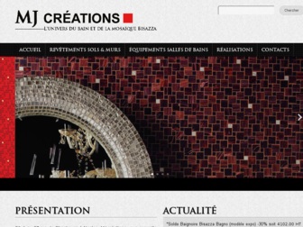 mjcreations.fr website preview