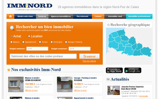 imm-nord.fr website preview