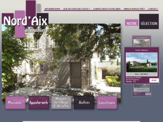 nord-aix-immobilier.com website preview