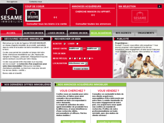 sesame-immobilier.fr website preview