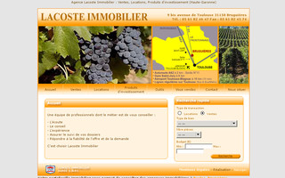 lacosteimmobilier.com website preview