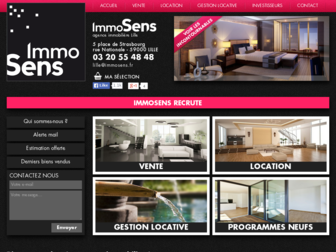 immosens.fr website preview