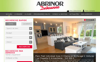 abrinor-debeunne.fr website preview