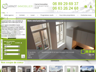carnot-immobilier-lille.com website preview
