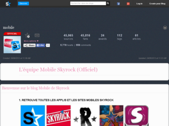 mobile.skyrock.com website preview