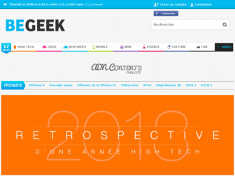 begeek.fr website preview