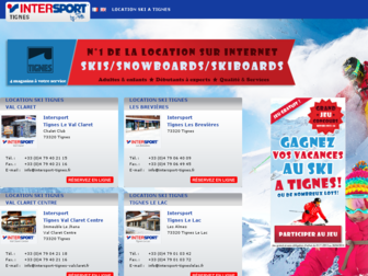 intersport-tignes.fr website preview