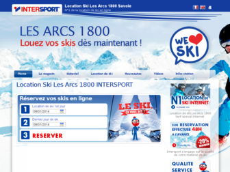 lesarcs-intersport.com website preview