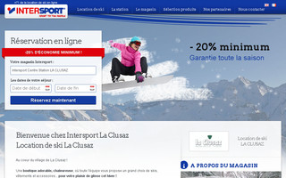 intersport-laclusaz.com website preview