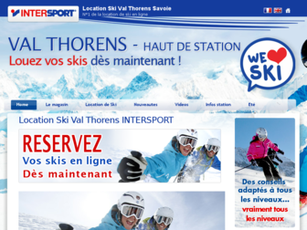 valthorens-intersport.com website preview
