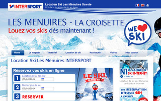 intersport-lesmenuires.net website preview