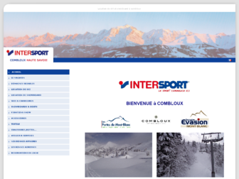 intersport-combloux.com website preview