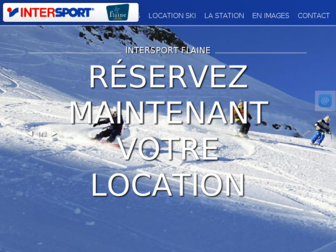 intersport-flaine.com website preview