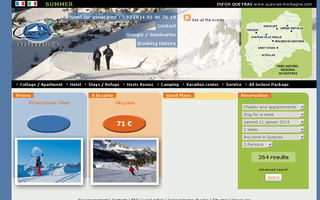 queyras-reservation.com website preview