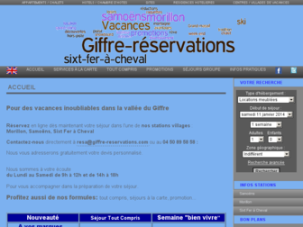 giffre-reservations.com website preview