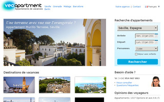 veoapartment.com website preview