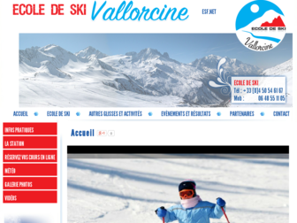 ecole-ski-vallorcine.com website preview