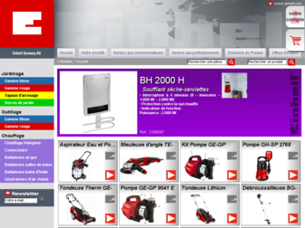 einhell.fr website preview