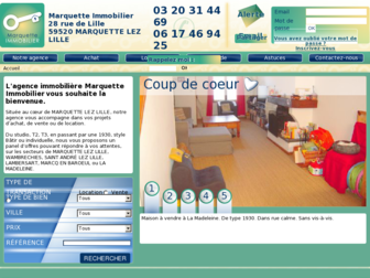 marquette-immobilier.fr website preview