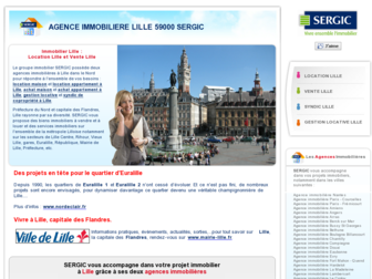 immobilier-lille-sergic.com website preview