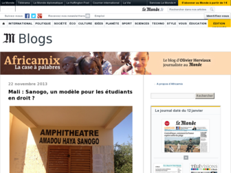 africamix.blog.lemonde.fr website preview