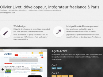 olivierlivet.com website preview