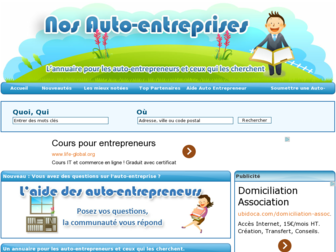 nosautoentreprises.fr website preview