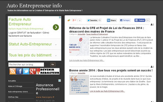 autoentrepreneurinfo.com website preview