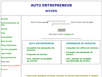 travailleurindependant.org website preview