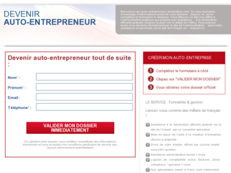 auto-entrepreneur-declaration.com website preview