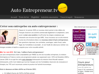 autoentrepreneur.tv website preview